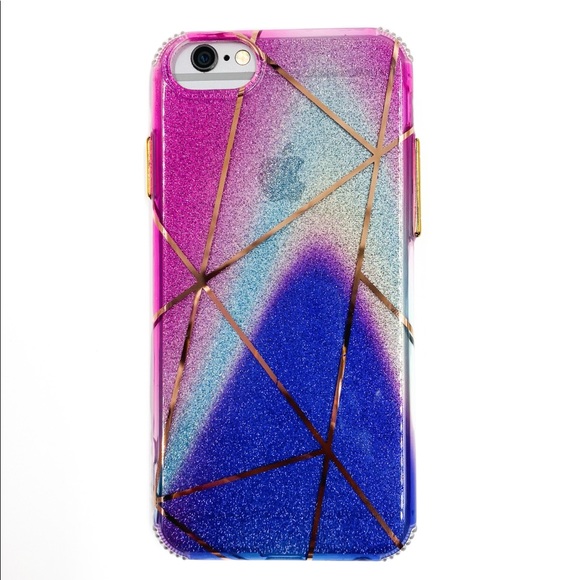 iPhone 11 Pro Max Glitter Ombré Geometric Case - Picture 5 of 6
